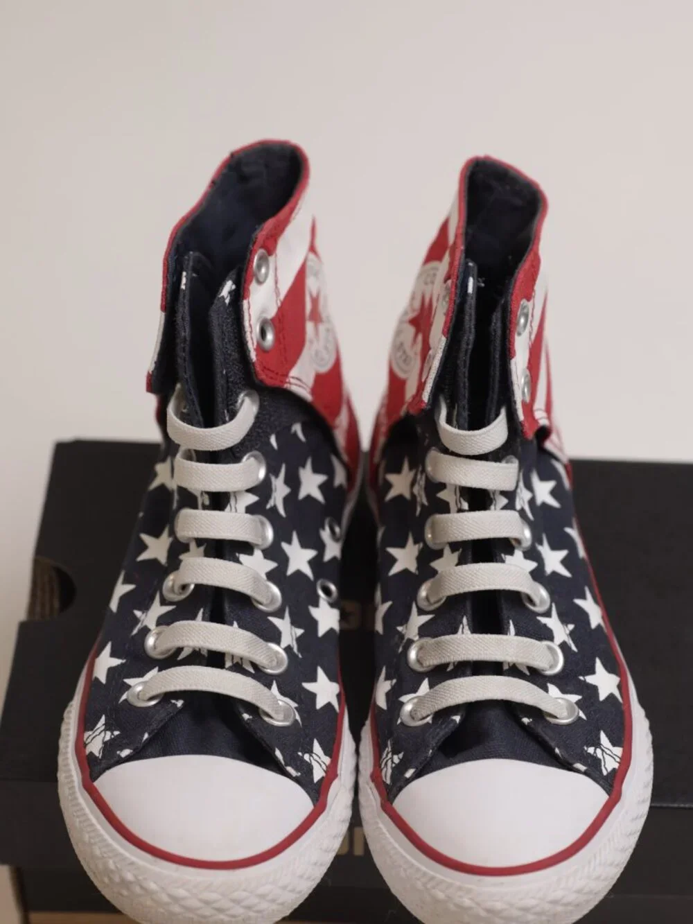 Converse 622366F American Flag Red White Blue Youth 3